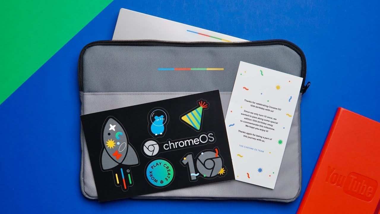 Enter the Chrome Unboxed exclusive giveaway: http://bit.ly/google-giveaway

Buy CityLite Pro Sleeve (no stickers): https://fave.co/3bwUbWE

・・・・・・・

Chrome OS is turning 10 years old and to celebrate, we've collaborated with Google to give away an exclusive Chromebook sleeve and sticker pack.  These won't be around for long, so be sure to visit the link in the description to get entered to win!

Read more: https://chromeunboxed.com/chrome-os-chromebooks-10-years-giveaway-sleeve/

Join our newsletter: http://bit.ly/2WjCDm7

・・・・・・・

Shop Chromebooks on CHROME SHOP: https://chrmshop.com/

Subscribe to the channel: http://bit.ly/2xFuj6L
The Music We Use - PERFECT for YouTube: http://bit.ly/31W6PYP

Follow us: 
https://www.instagram.com/chromeunboxed
https://twitter.com/chromeunboxed
https://www.facebook.com/Chromeunboxed
https://mewe.com/join/chromeunboxed