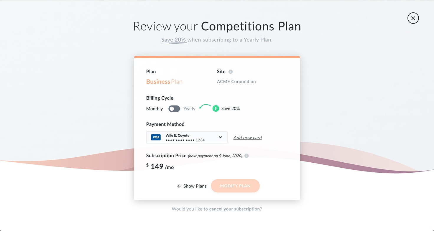 Changing Your Gleam Plan