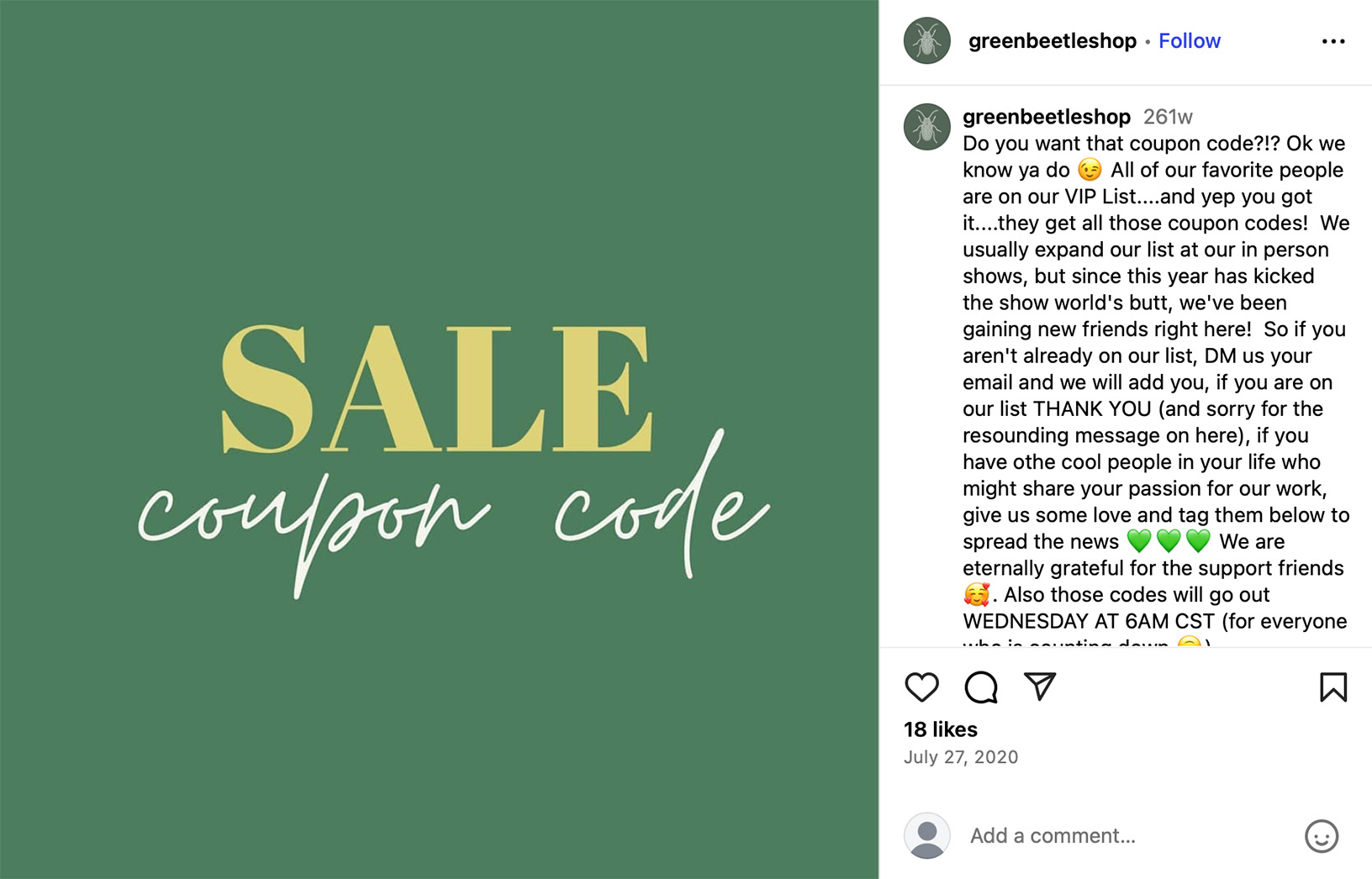 Jones Road Beauty uses QR codes on packaging to deliver coupon codes and drive repeat purchases Instagram post by Jones Road Beauty using a QR code in product packaging to offer an exclusive discount