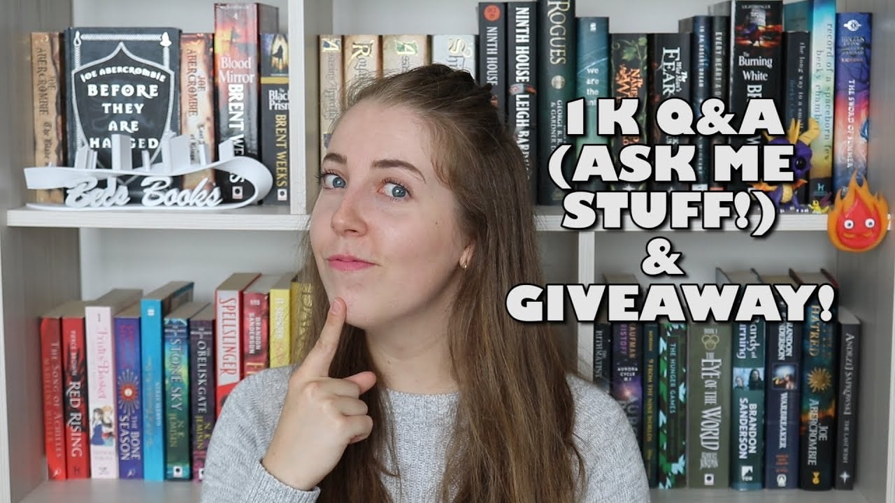 Ask a question to enter! Info in description. :) x

GIVEAWAY DATE: Jan 30 to Feb 29! 
HOW TO ENTER:
Leave a comment with a question for me to answer.
Maximum of two entries per person. (But feel free to add more comments, I love questions!)
Comments only, replies to comments don't count! (They're hard for me to track in my notifications.) 
Want to ask anonymously? Ask here: https://curiouscat.me/becklepanda
Giveaway prize: $30 (AUD) to book depository (must ship to your country). 

If you're under 18 you must have permission from a parent or guardian to give me your postal address. :) Giveaway not affiliated with youtube or book depository! 

I will announce the winner in the first week of March & will pin the winner's comment so they're easy to distinguish. 

#giveaway #1kgiveaway #bookgiveaway 

MY SOCIALS: 
Blog: https://becklebooks.wordpress.com/
Twitter: https://twitter.com/becklebooks
Instagram: https://www.instagram.com/becklebooks
Goodreads: https://www.goodreads.com/user/show/24877192-bec-becklebooks