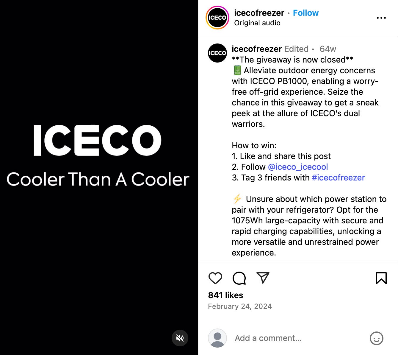 Ice cooler product featured on Instagram Ice cooler product featured on Instagram