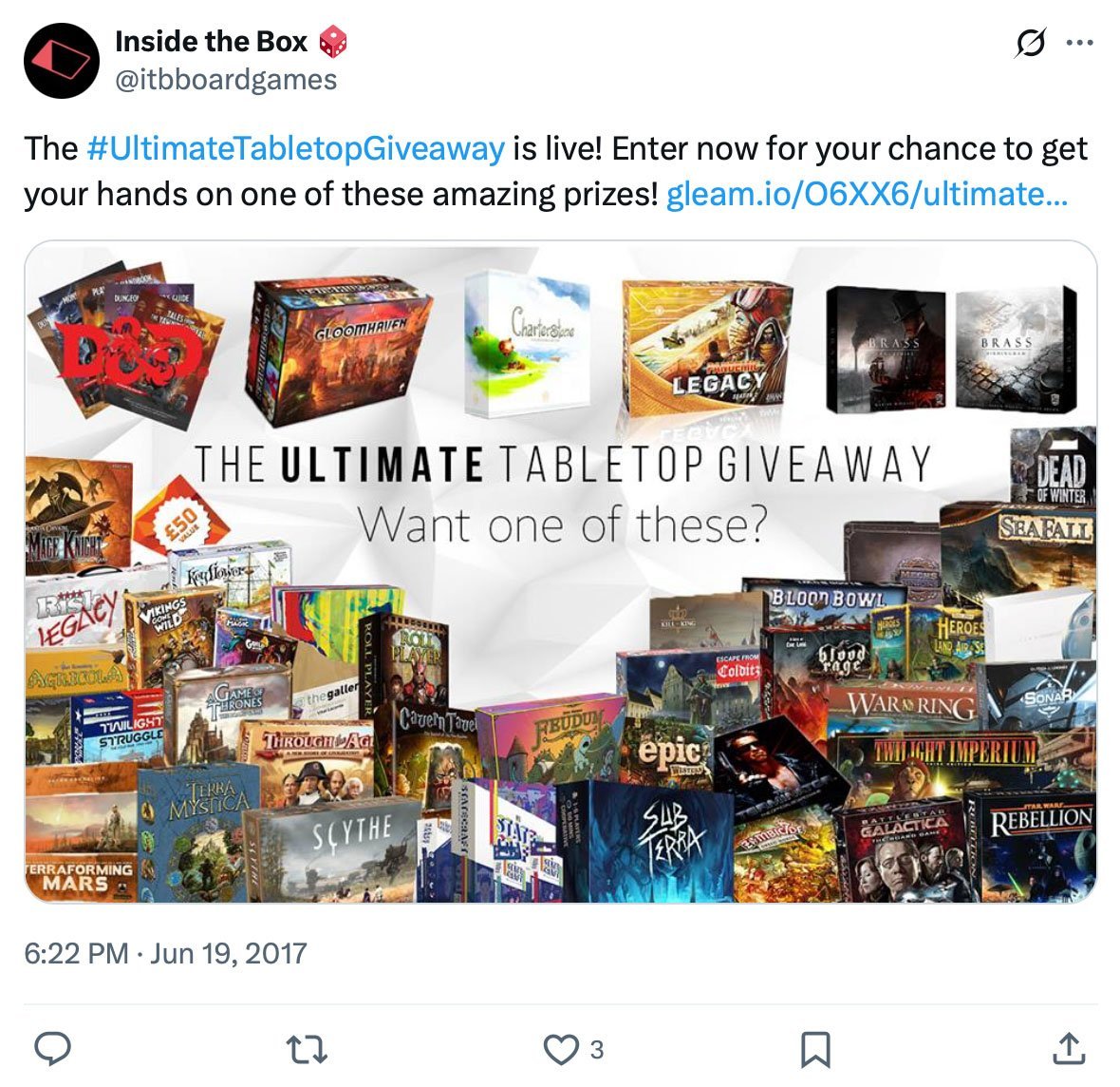 Inside the Box runs Ultimate Tabletop Giveaway for board game fans Collage of popular board games featured in the Ultimate Tabletop Giveaway