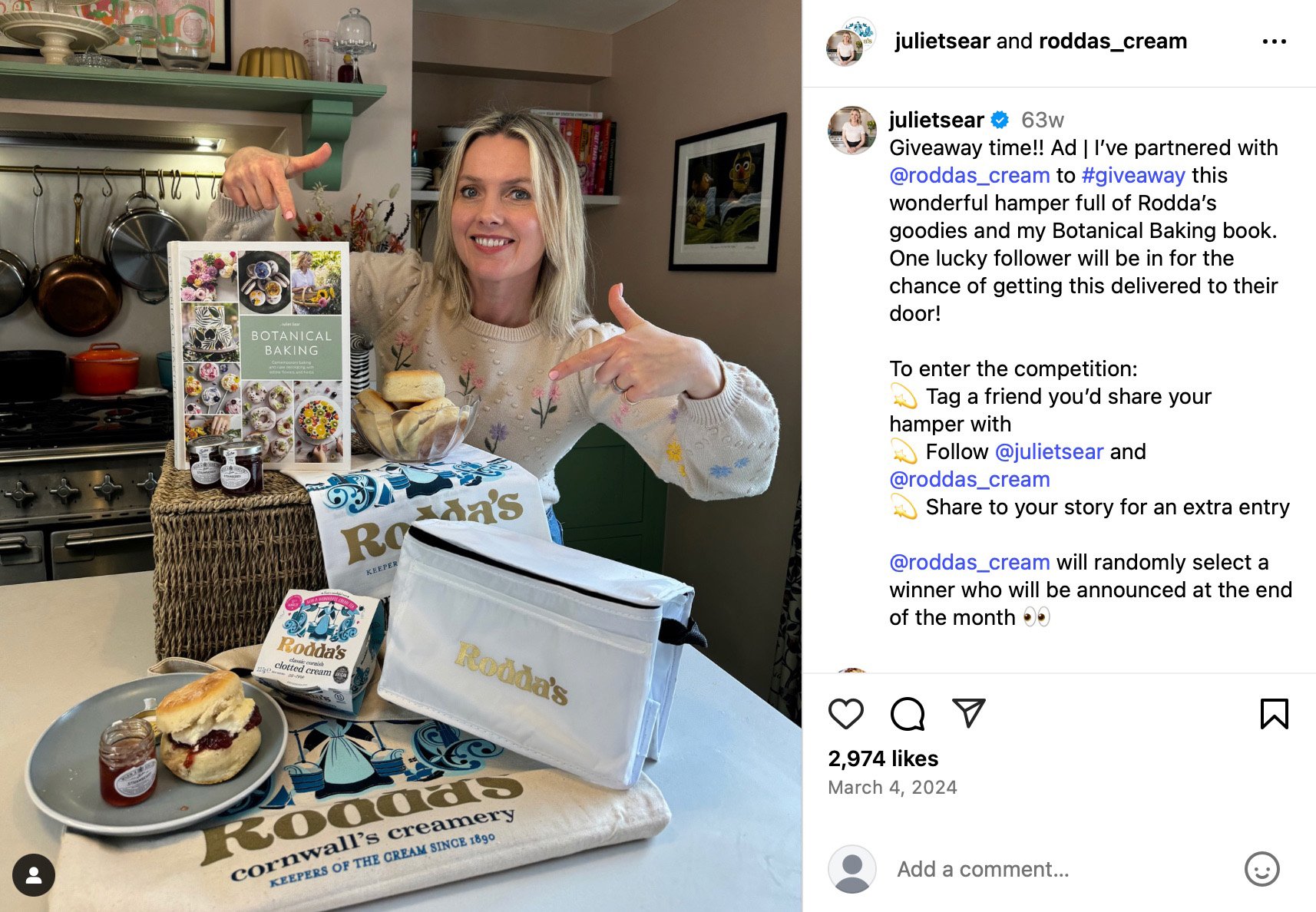 Lifestyle giveaway campaign featuring curated wellness items on Instagram Instagram post featuring a lifestyle giveaway with home and self-care products