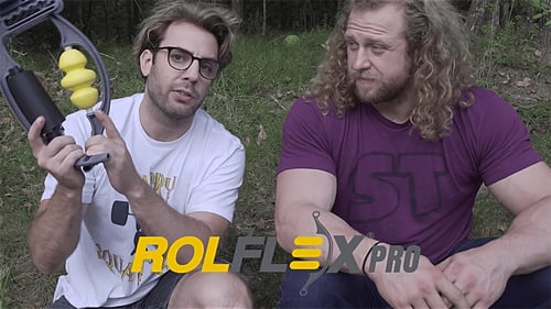 Tom Boyden holding a Rolflex Pro foam roller