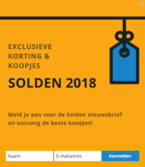 Saleduck offering instant discount codes to mailing list subscribers