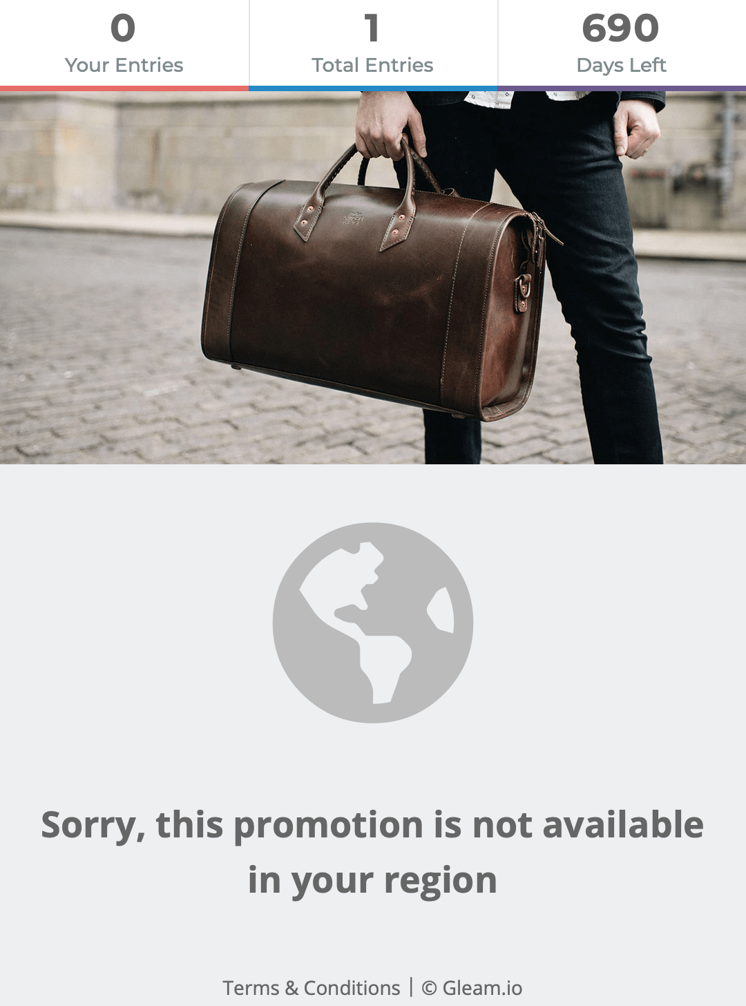 This campaign is not available at your location